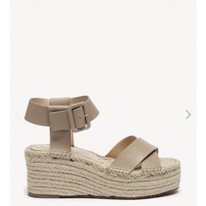 Sole Society taupe audrina wedges